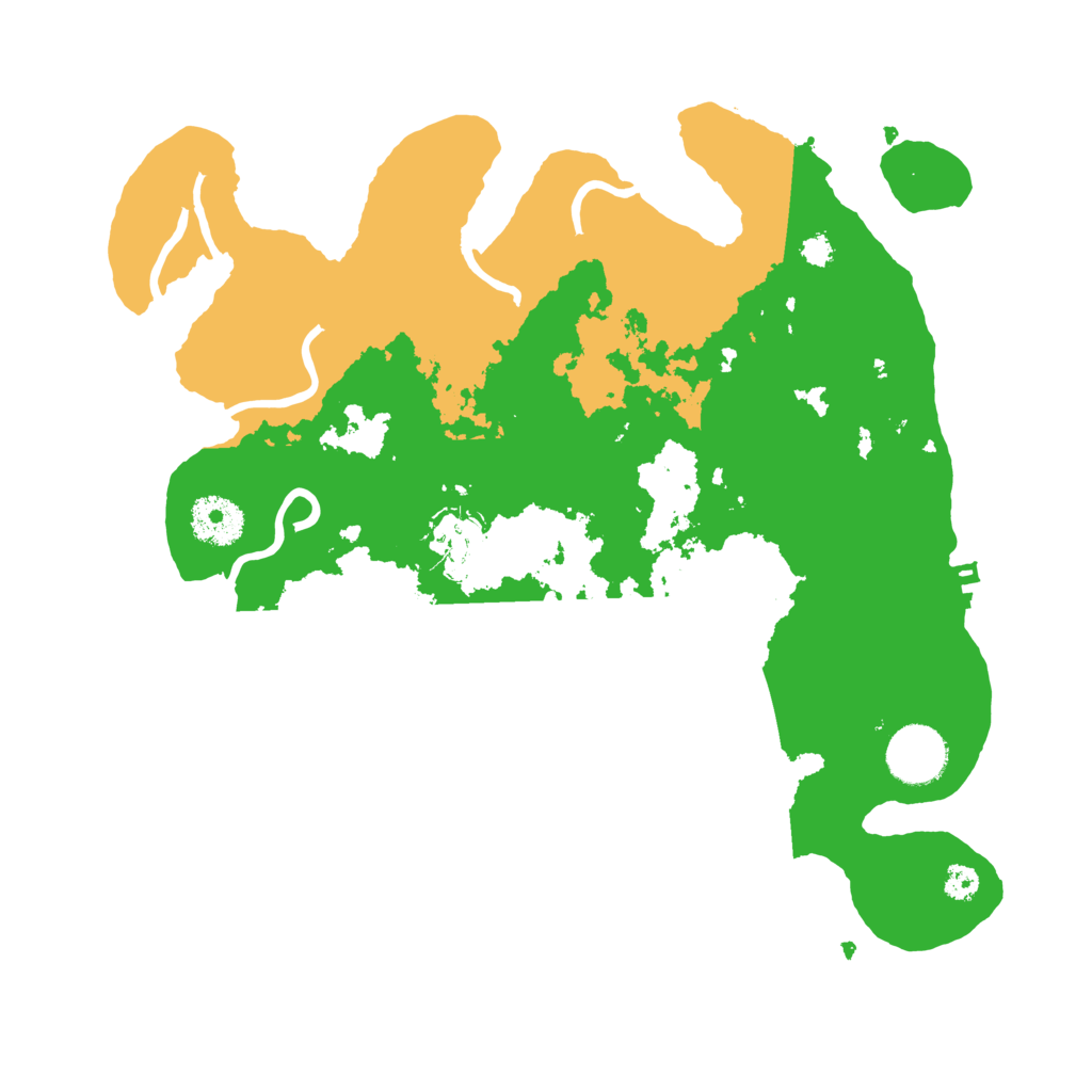 Biome Rust Map: Procedural Map, Size: 3200, Seed: 792406666