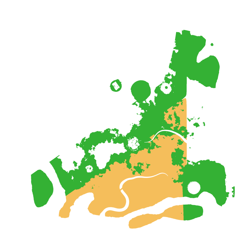 Biome Rust Map: Procedural Map, Size: 3500, Seed: 519616