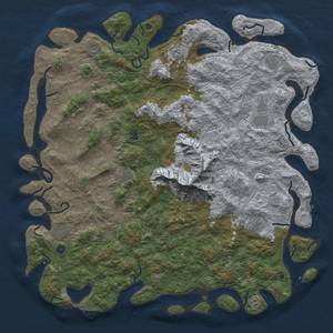 Thumbnail Rust Map: Procedural Map, Size: 6000, Seed: 3120312, 20 Monuments