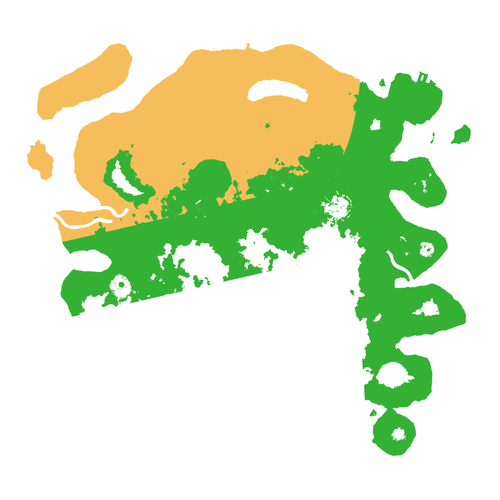 Biome Rust Map: Procedural Map, Size: 3500, Seed: 15111