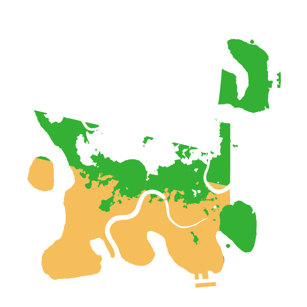 Biome Rust Map: Procedural Map, Size: 3000, Seed: 49569368