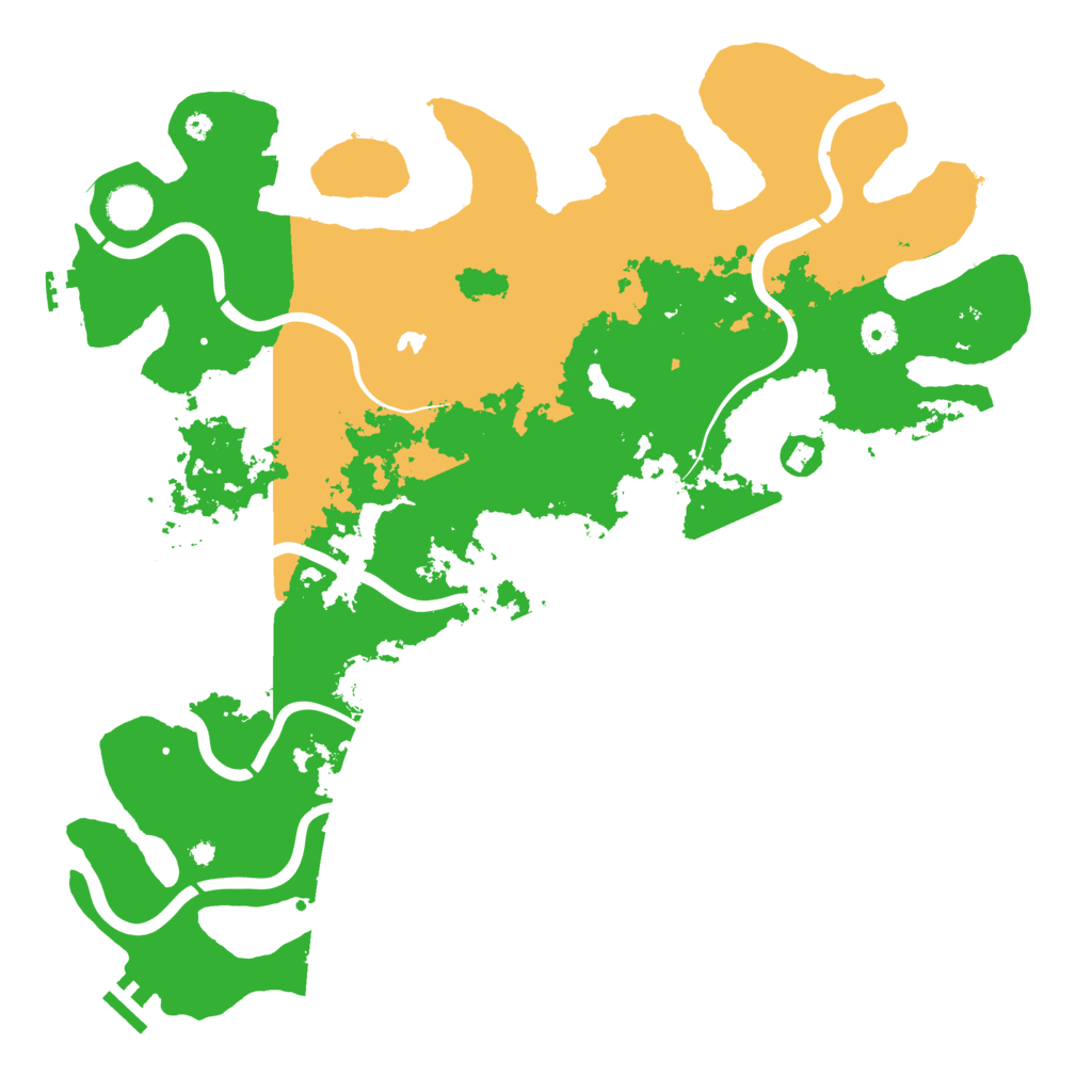 Biome Rust Map: Procedural Map, Size: 4200, Seed: 242