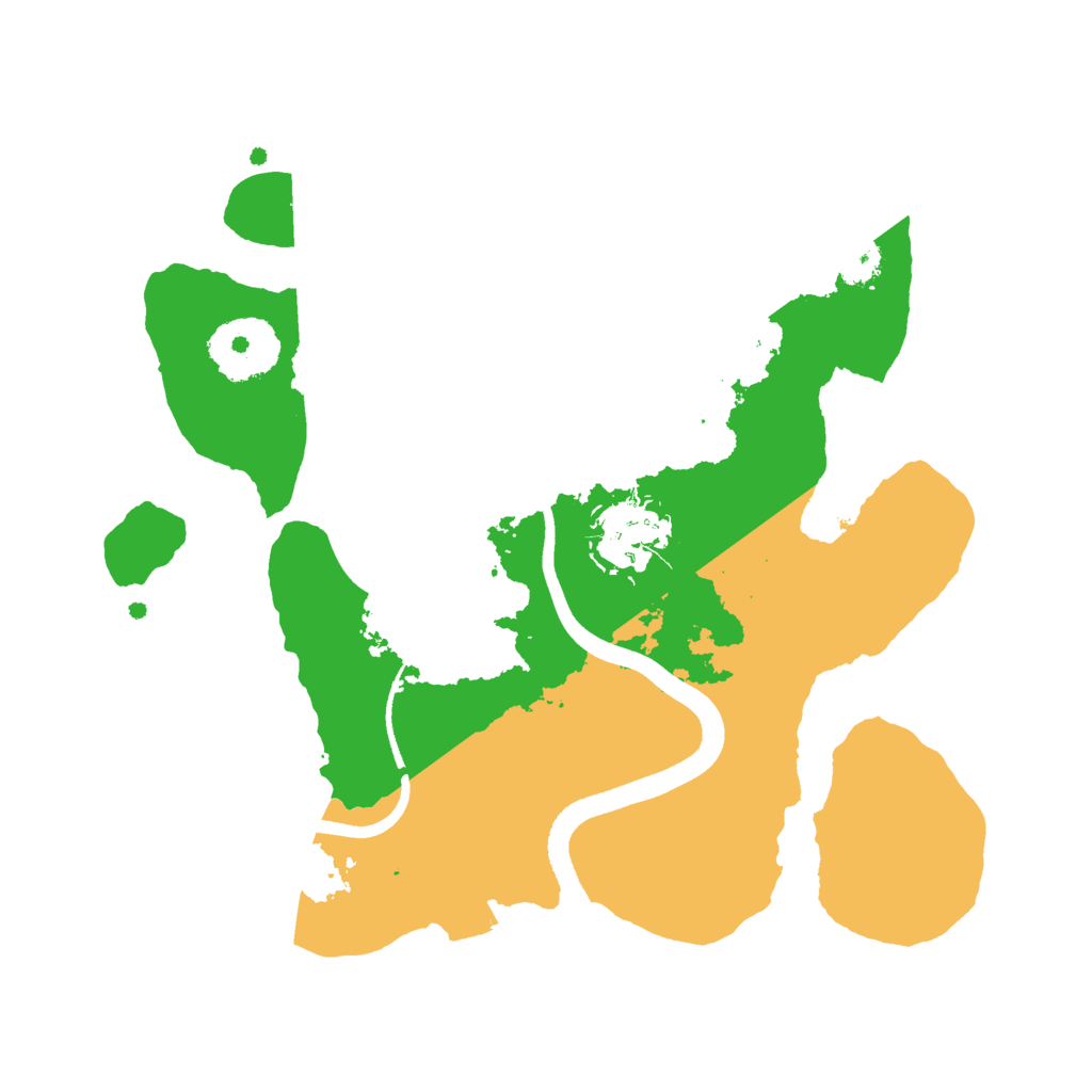 Biome Rust Map: Procedural Map, Size: 2500, Seed: 1627680929