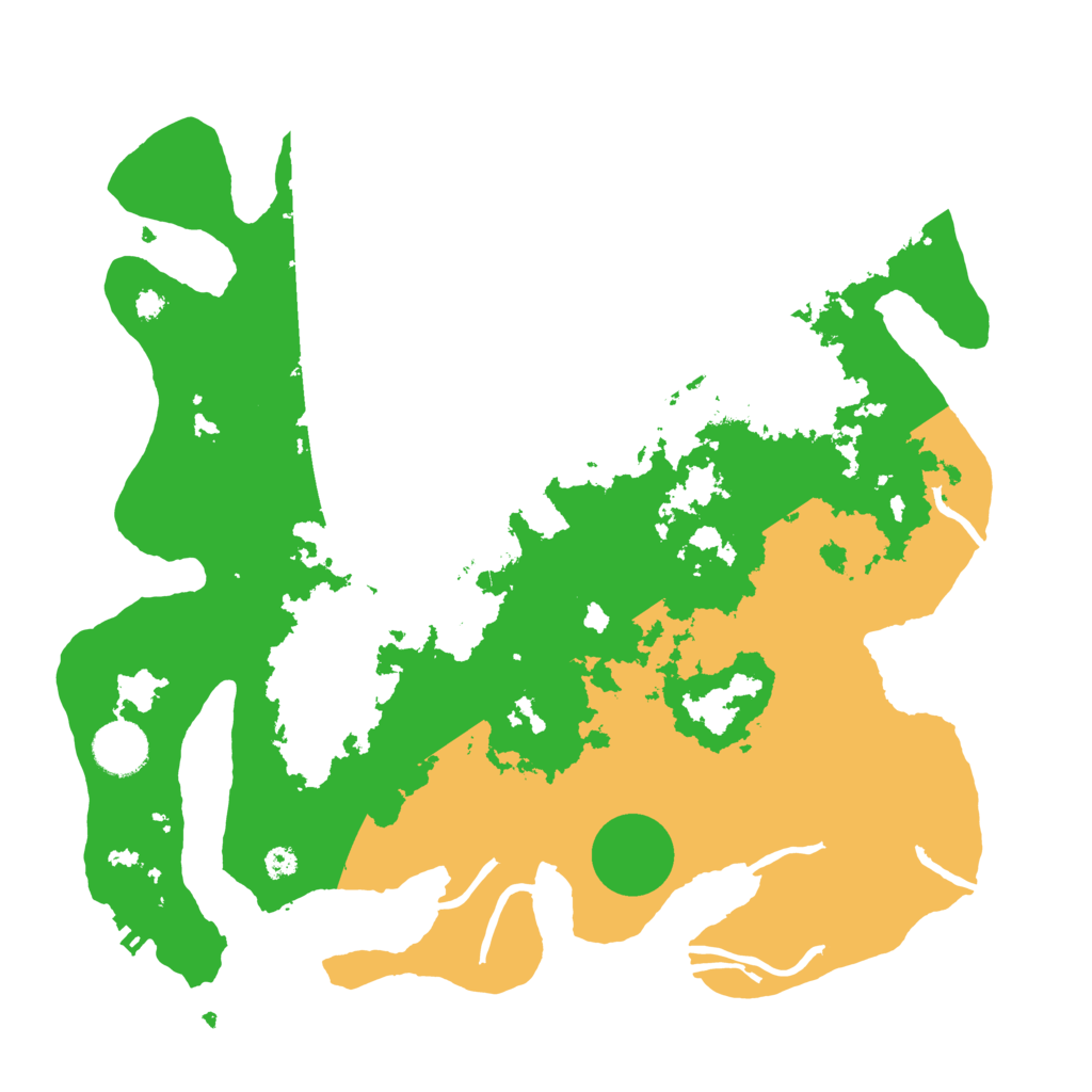 Biome Rust Map: Procedural Map, Size: 3500, Seed: 105289546