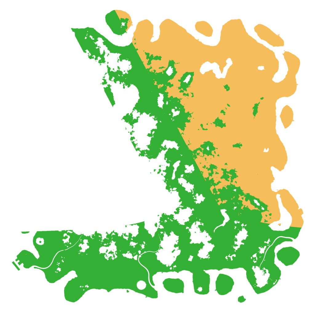 Biome Rust Map: Procedural Map, Size: 6000, Seed: 14888841