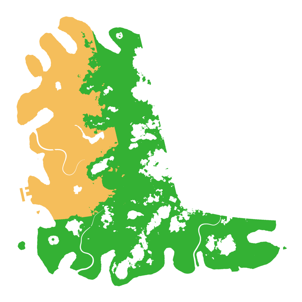 Biome Rust Map: Procedural Map, Size: 4500, Seed: 532778
