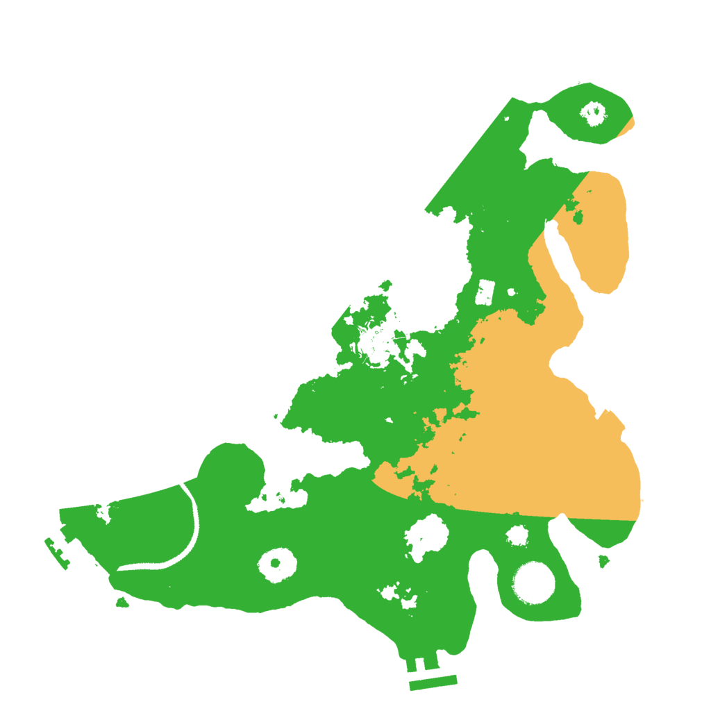 Biome Rust Map: Procedural Map, Size: 3000, Seed: 1611037481