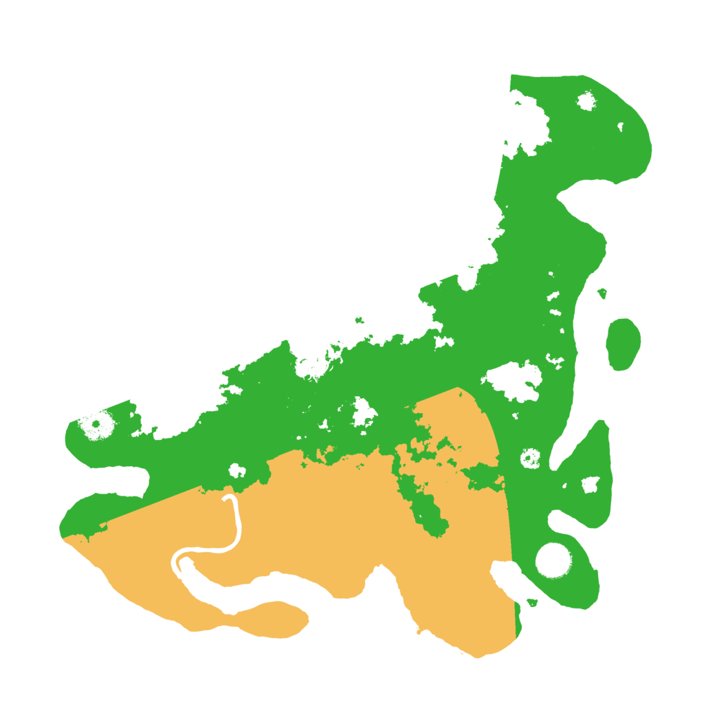 Biome Rust Map: Procedural Map, Size: 3500, Seed: 30825578