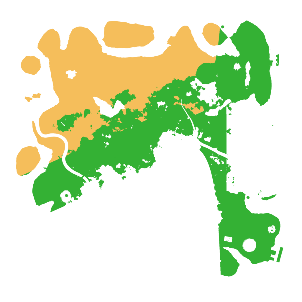 Biome Rust Map: Procedural Map, Size: 4000, Seed: 73268