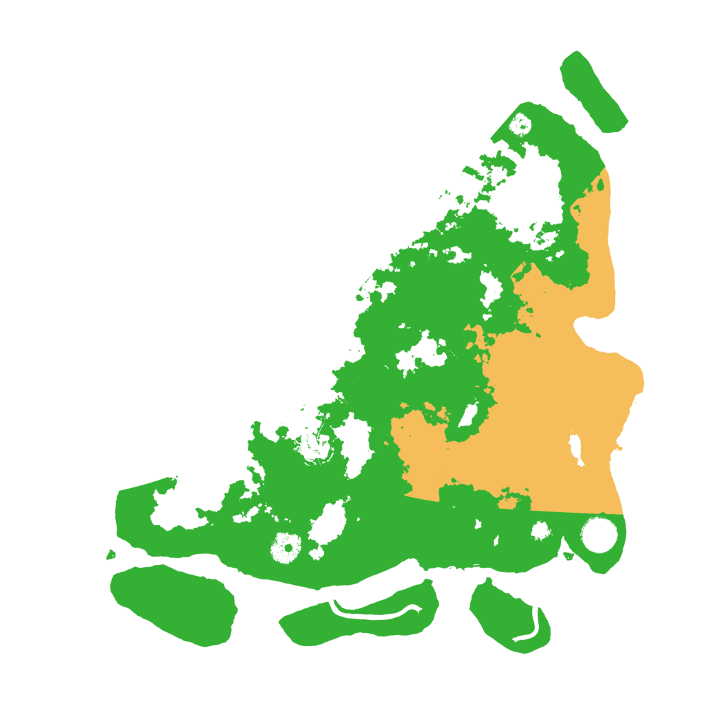 Biome Rust Map: Procedural Map, Size: 3500, Seed: 8477