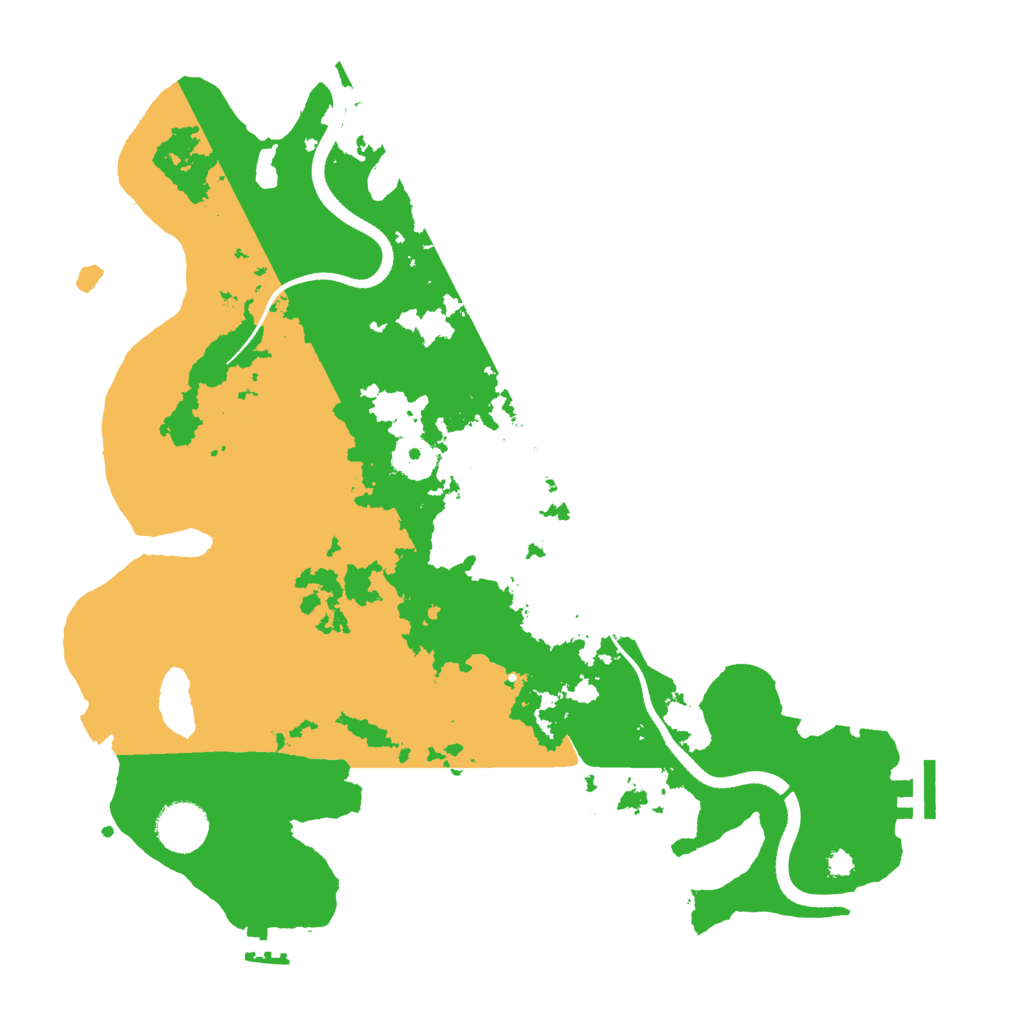 Biome Rust Map: Procedural Map, Size: 3500, Seed: 11660578