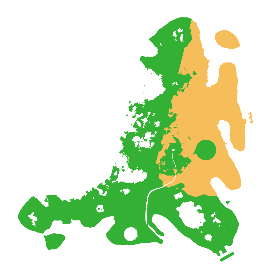 Biome Rust Map: Procedural Map, Size: 3500, Seed: 17372603