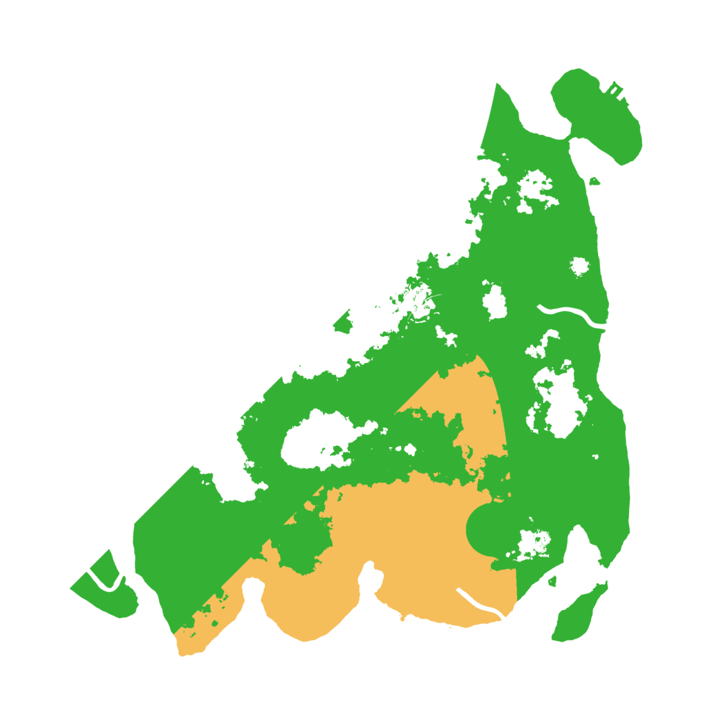 Biome Rust Map: Procedural Map, Size: 3500, Seed: 29494547