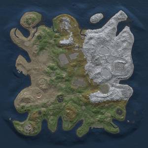 Thumbnail Rust Map: Procedural Map, Size: 3500, Seed: 1585954157, 19 Monuments