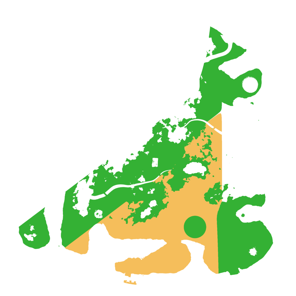 Biome Rust Map: Procedural Map, Size: 3500, Seed: 46207544
