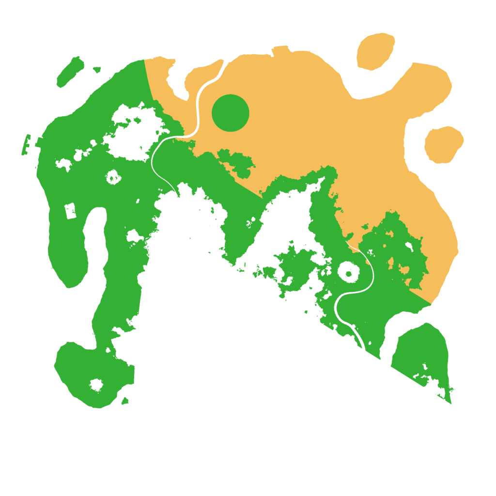 Biome Rust Map: Procedural Map, Size: 3500, Seed: 72236853