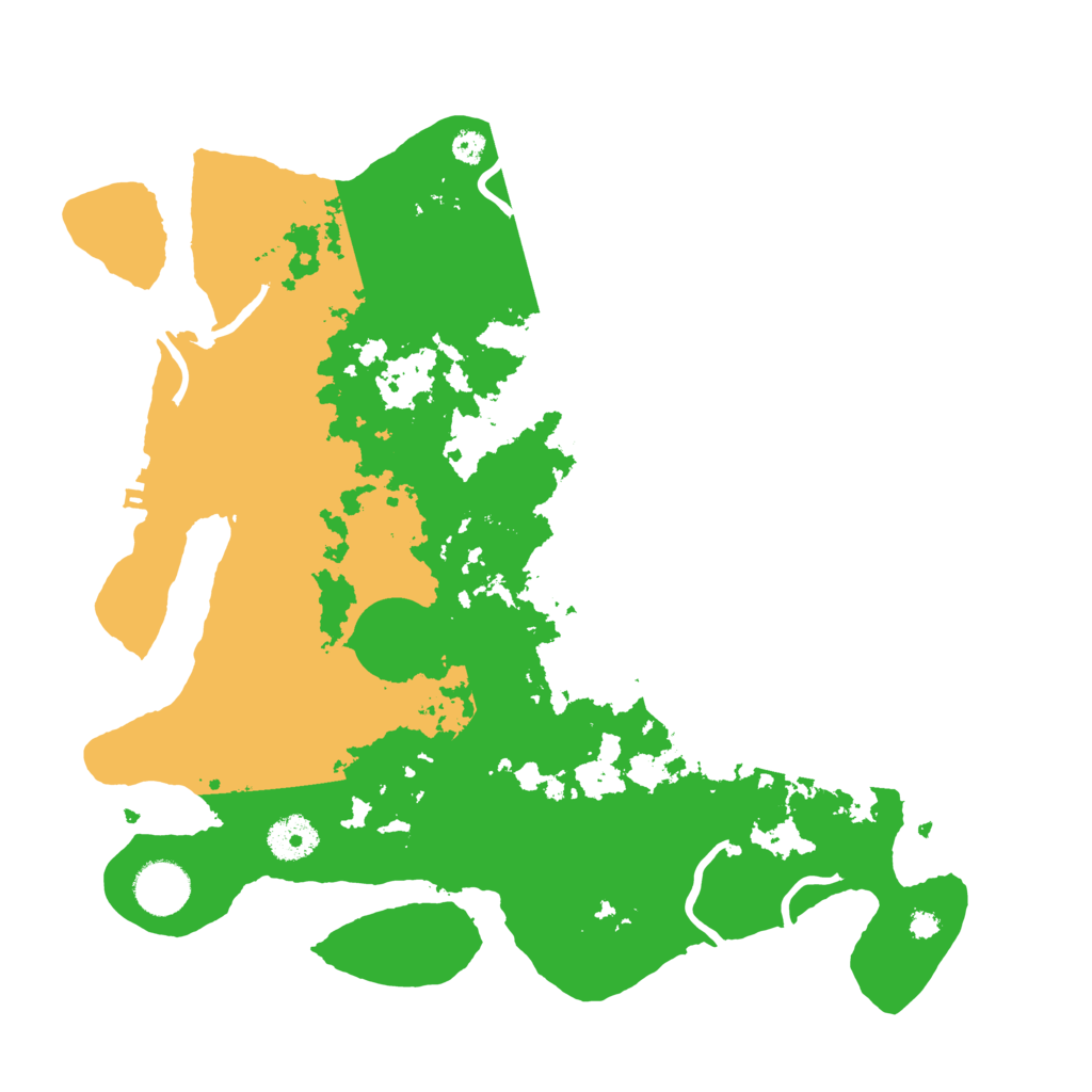 Biome Rust Map: Procedural Map, Size: 3500, Seed: 94488204