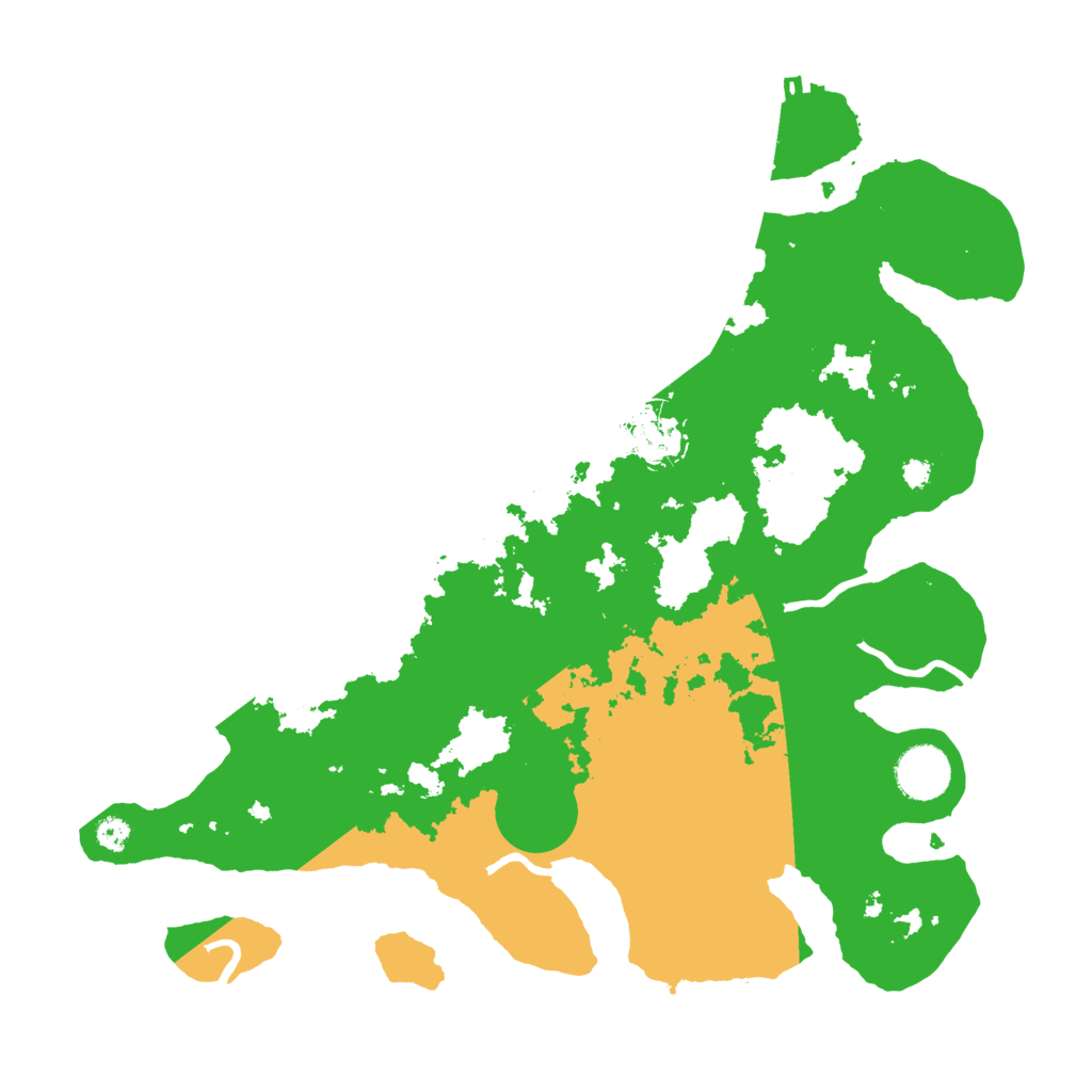 Biome Rust Map: Procedural Map, Size: 3500, Seed: 784557493