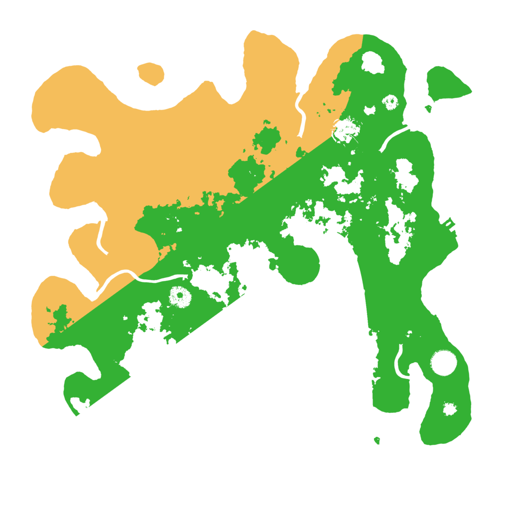 Biome Rust Map: Procedural Map, Size: 3500, Seed: 42502125