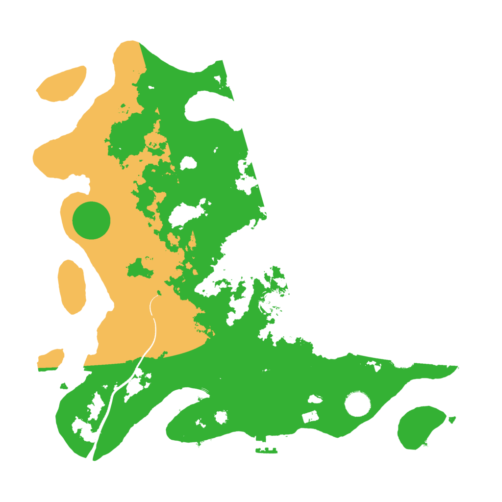 Biome Rust Map: Procedural Map, Size: 3500, Seed: 58613240