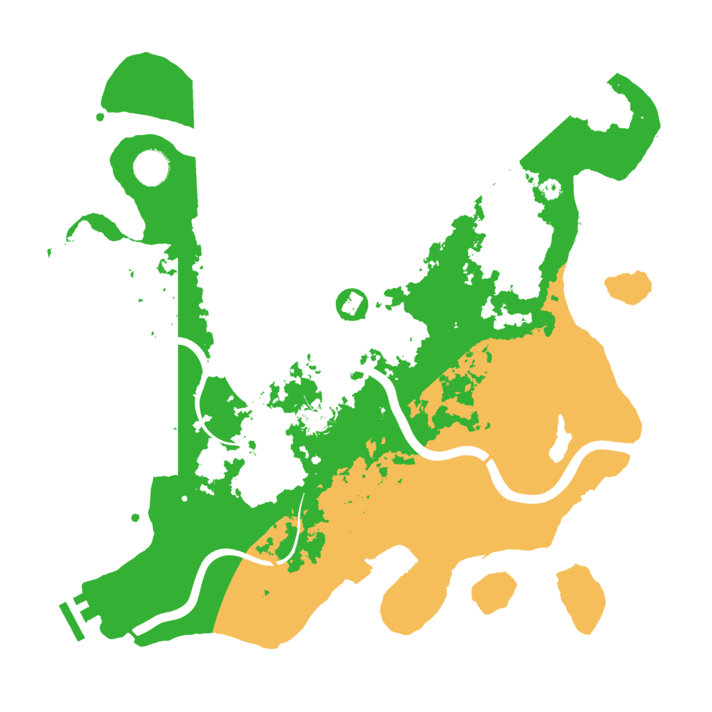 Biome Rust Map: Procedural Map, Size: 3500, Seed: 63165896