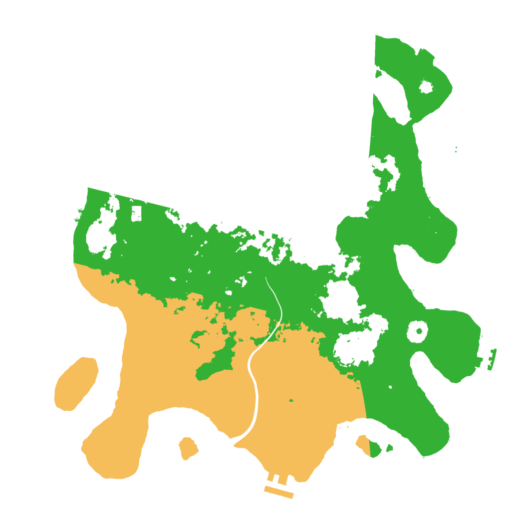 Biome Rust Map: Procedural Map, Size: 3500, Seed: 62204278