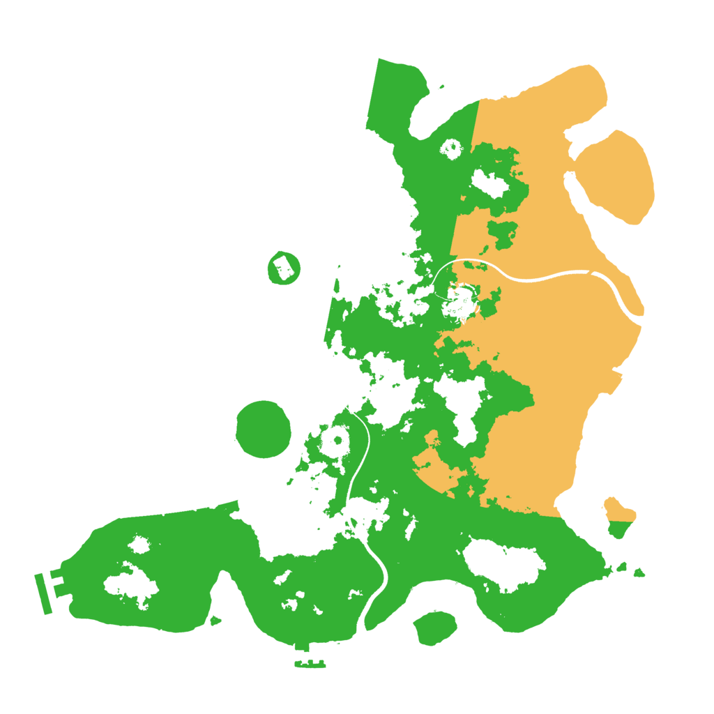 Biome Rust Map: Procedural Map, Size: 3500, Seed: 51095241