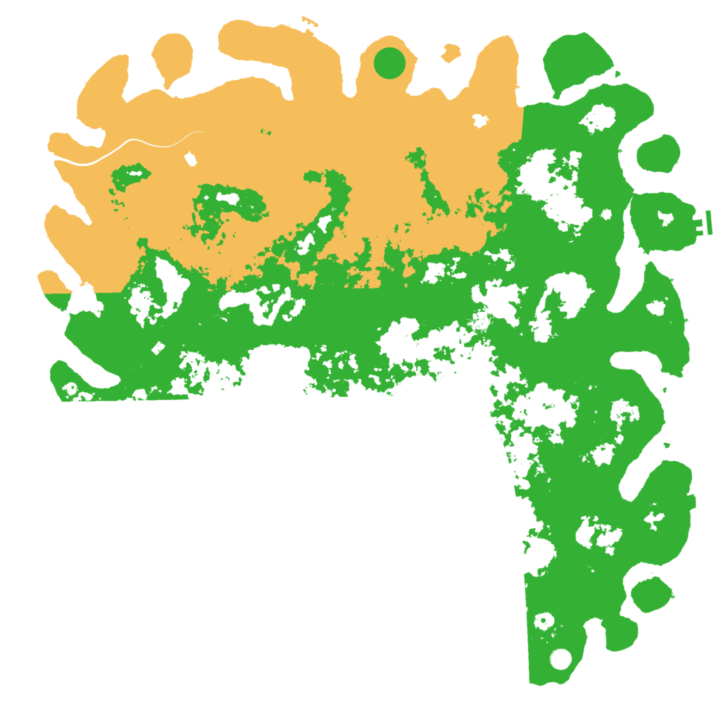 Biome Rust Map: Procedural Map, Size: 6000, Seed: 84571748