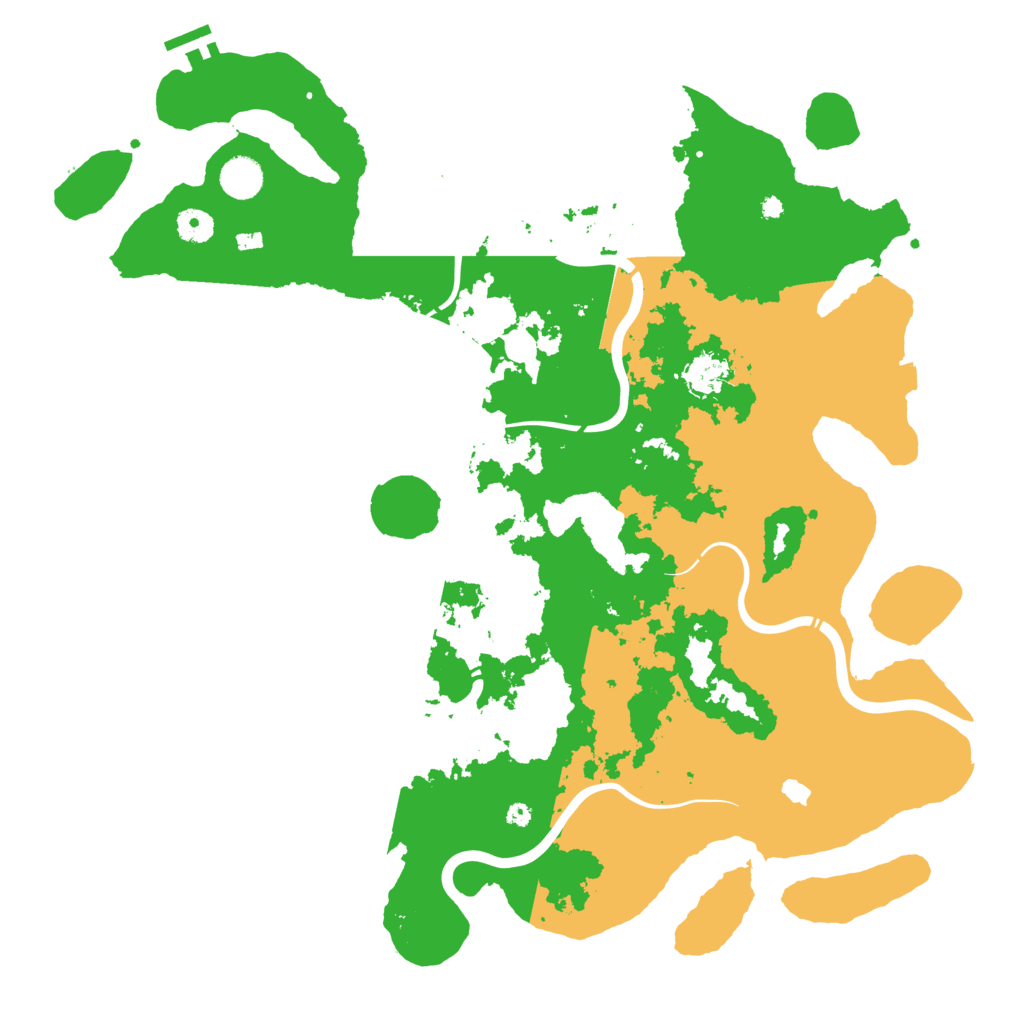 Biome Rust Map: Procedural Map, Size: 4300, Seed: 4567