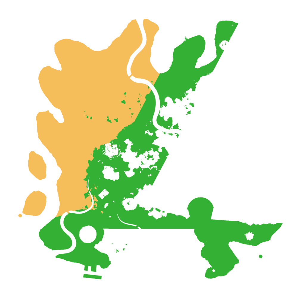 Biome Rust Map: Procedural Map, Size: 3400, Seed: 329410