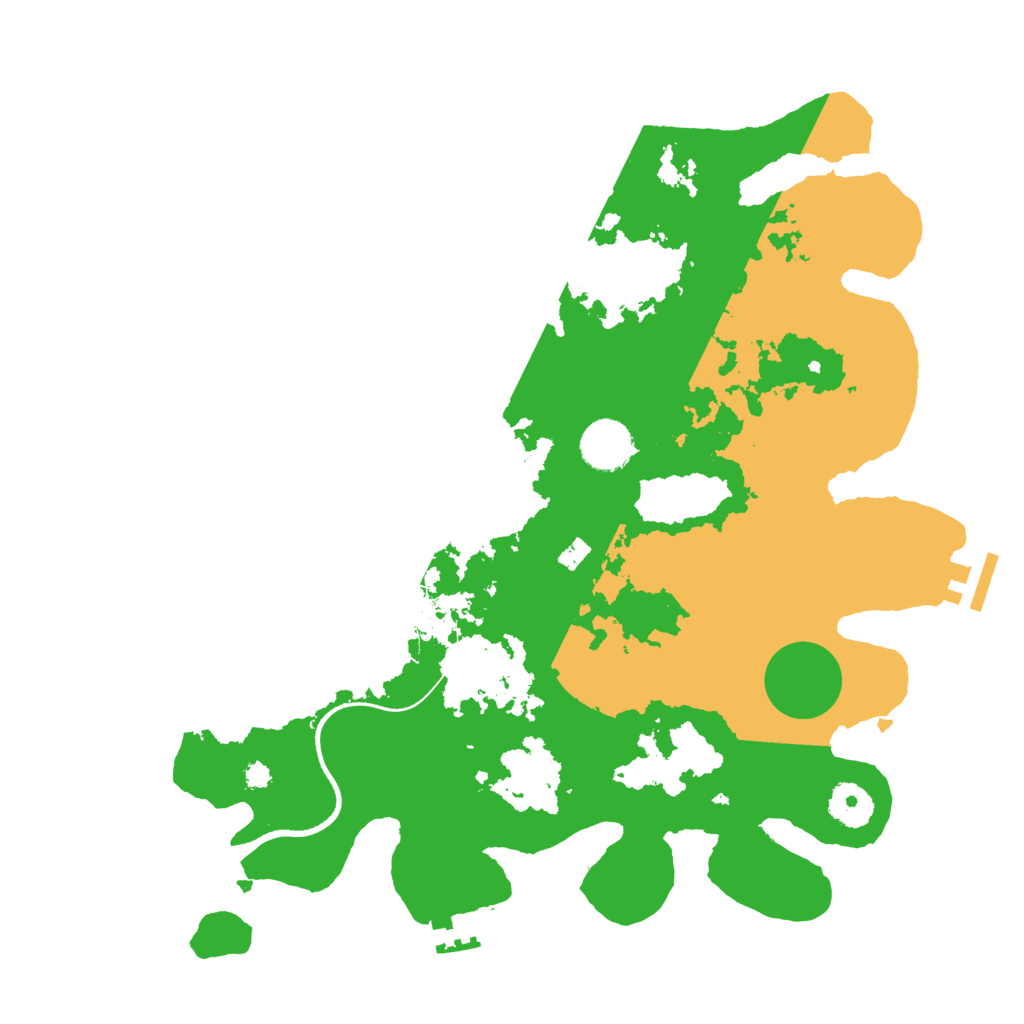 Biome Rust Map: Procedural Map, Size: 3500, Seed: 1729576308