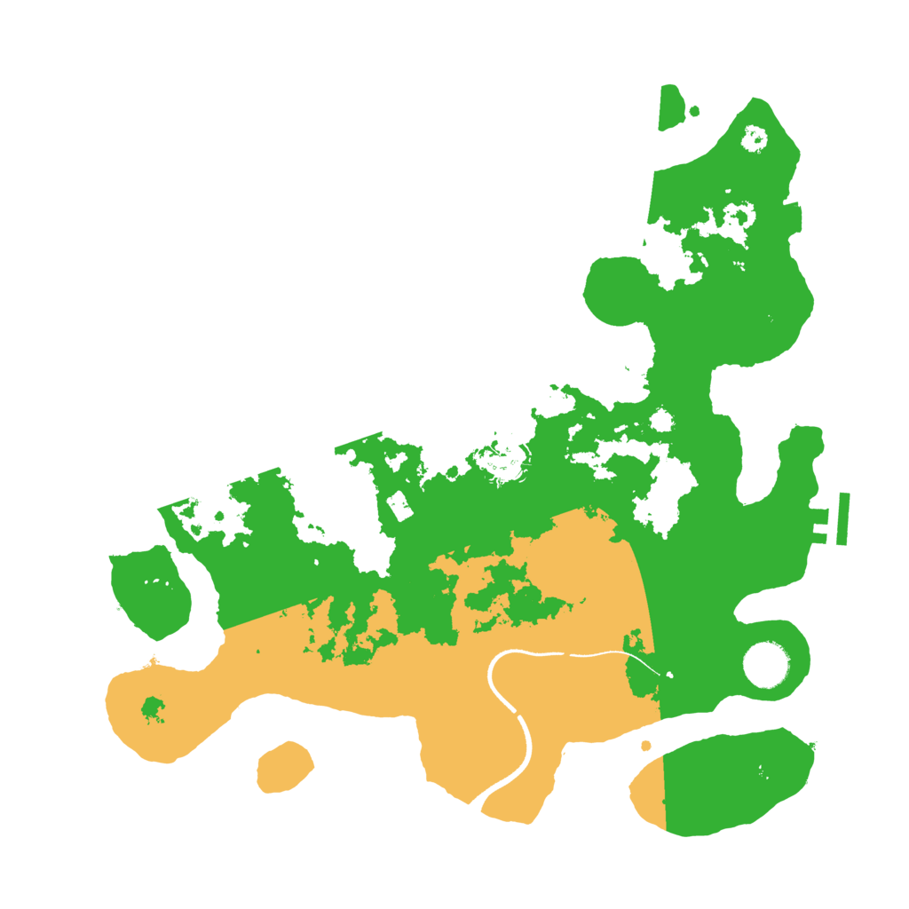 Biome Rust Map: Procedural Map, Size: 3500, Seed: 80146457