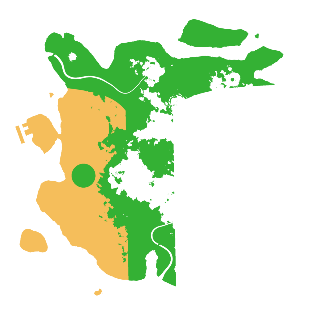 Biome Rust Map: Procedural Map, Size: 3500, Seed: 1583539941