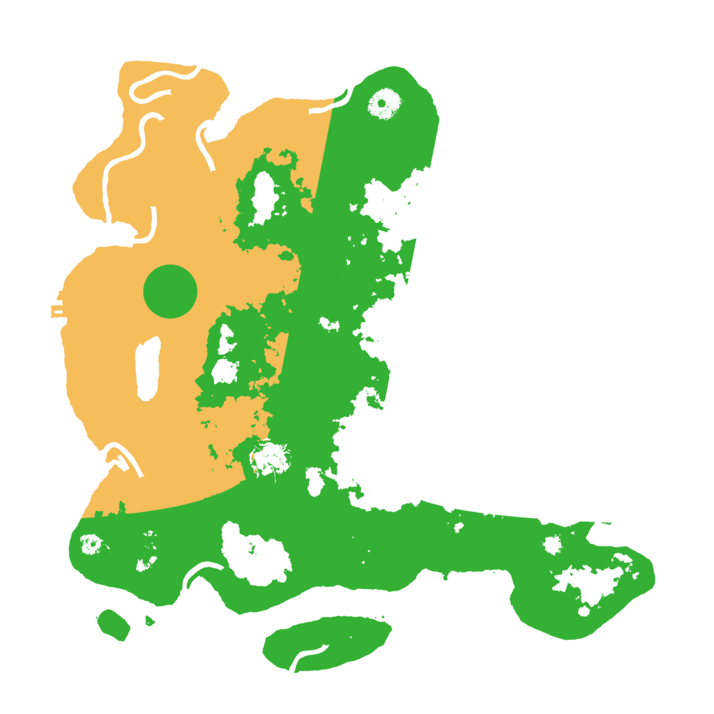 Biome Rust Map: Procedural Map, Size: 3500, Seed: 6148669