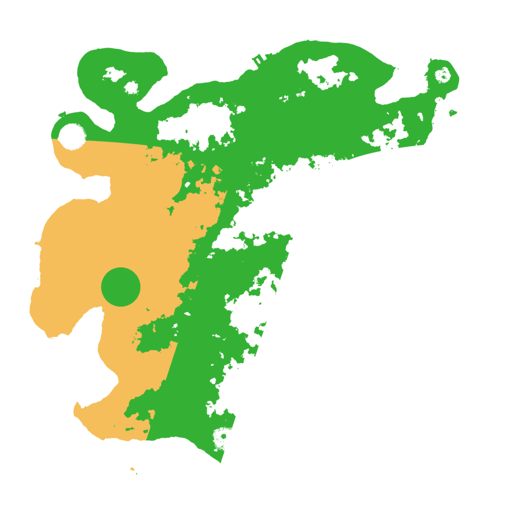Biome Rust Map: Procedural Map, Size: 3500, Seed: 40116253