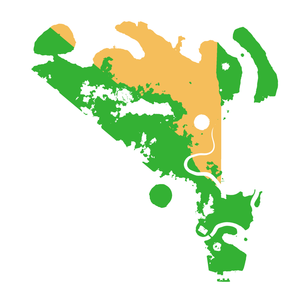 Biome Rust Map: Procedural Map, Size: 3500, Seed: 80881734