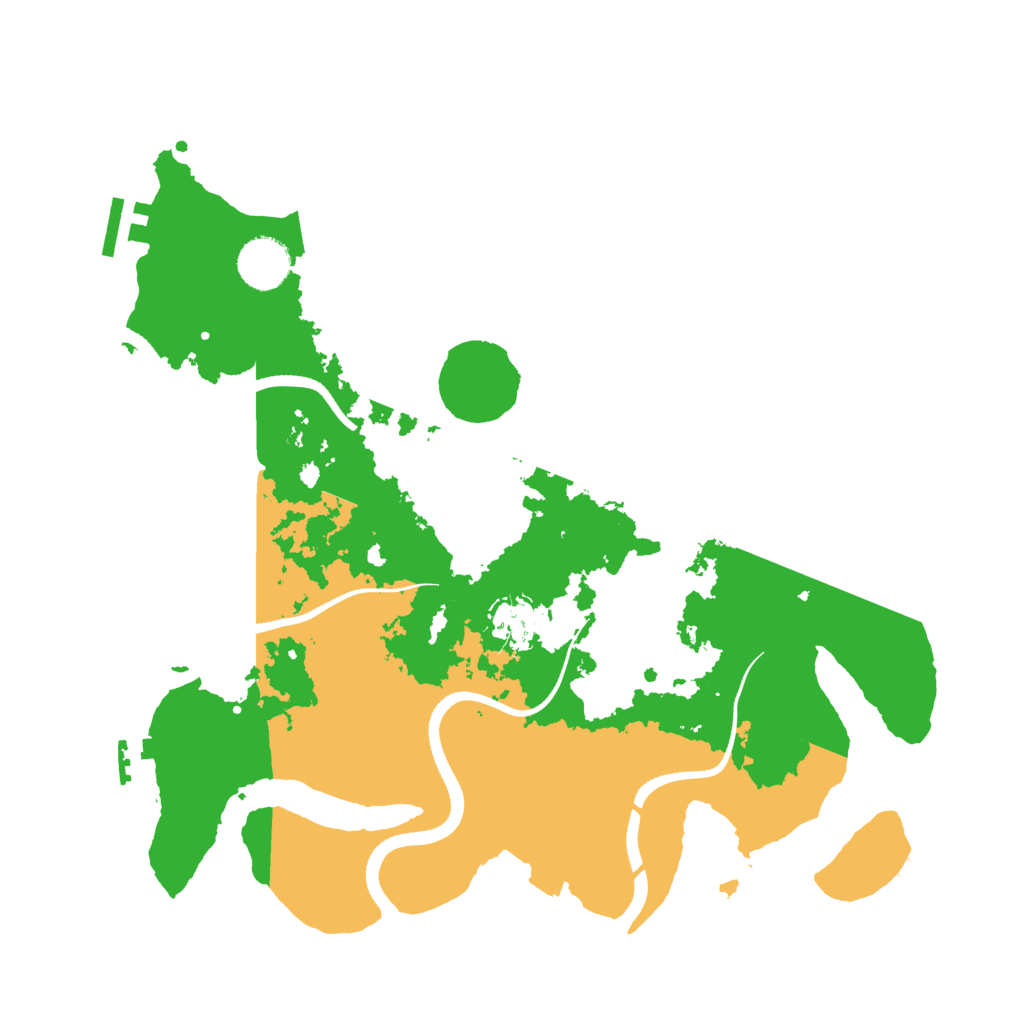 Biome Rust Map: Procedural Map, Size: 3500, Seed: 59845114