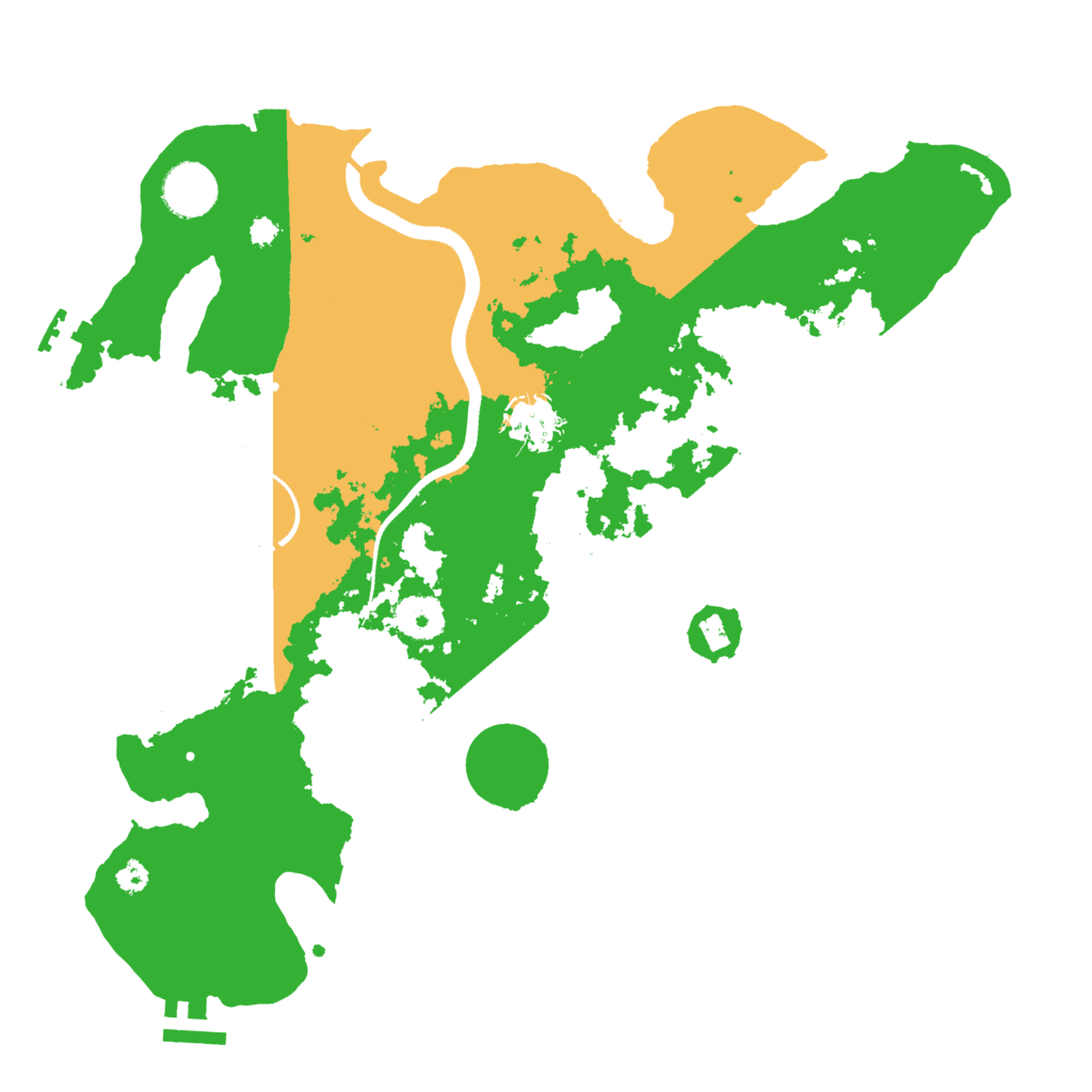 Biome Rust Map: Procedural Map, Size: 3500, Seed: 84194153