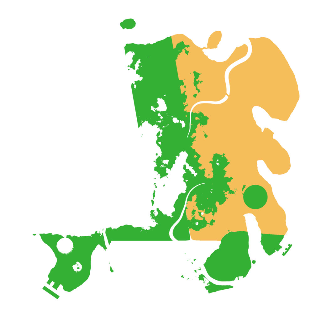 Biome Rust Map: Procedural Map, Size: 3500, Seed: 6361672