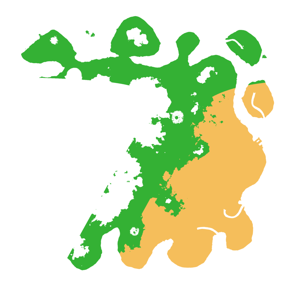 Biome Rust Map: Procedural Map, Size: 3500, Seed: 52275575