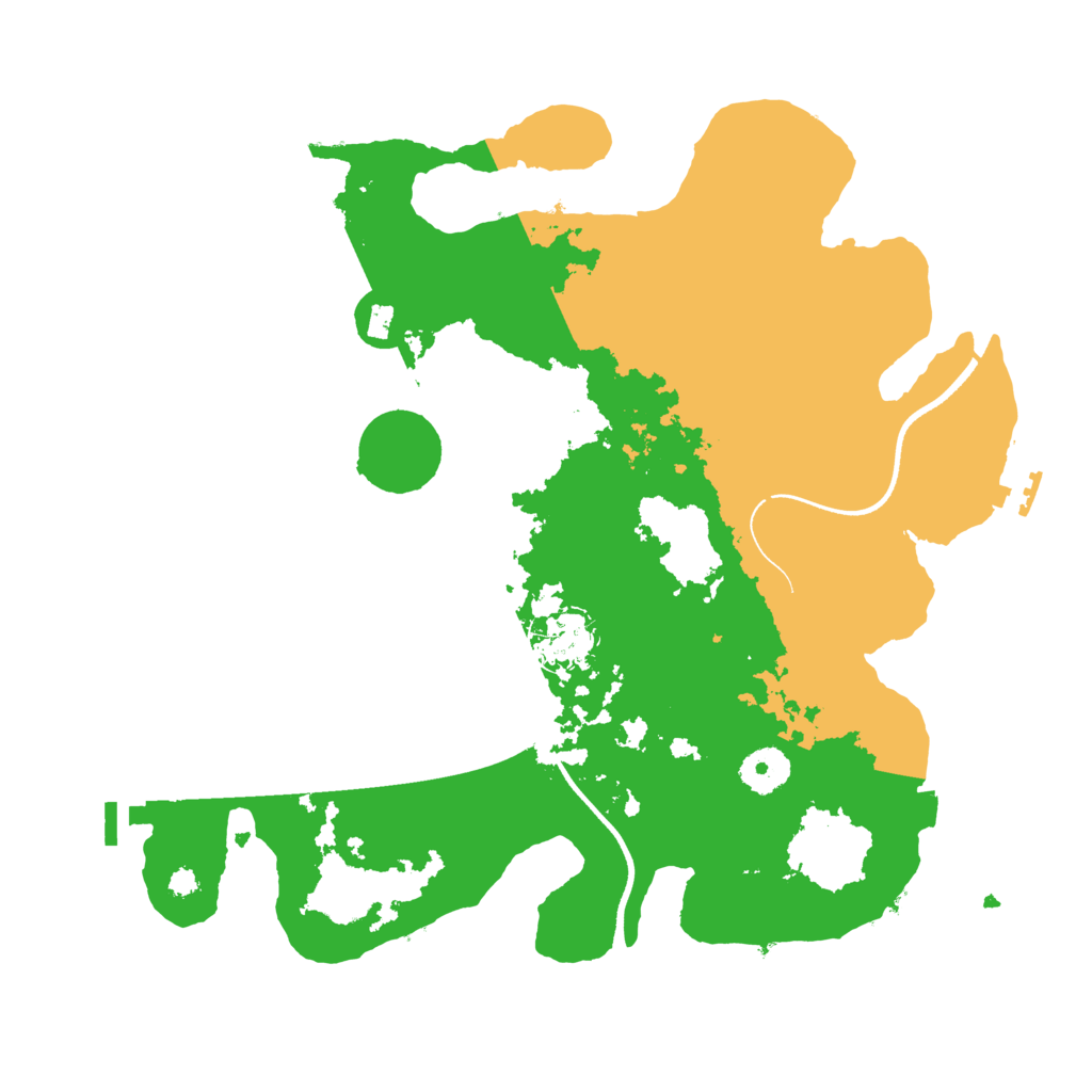 Biome Rust Map: Procedural Map, Size: 3500, Seed: 59258107