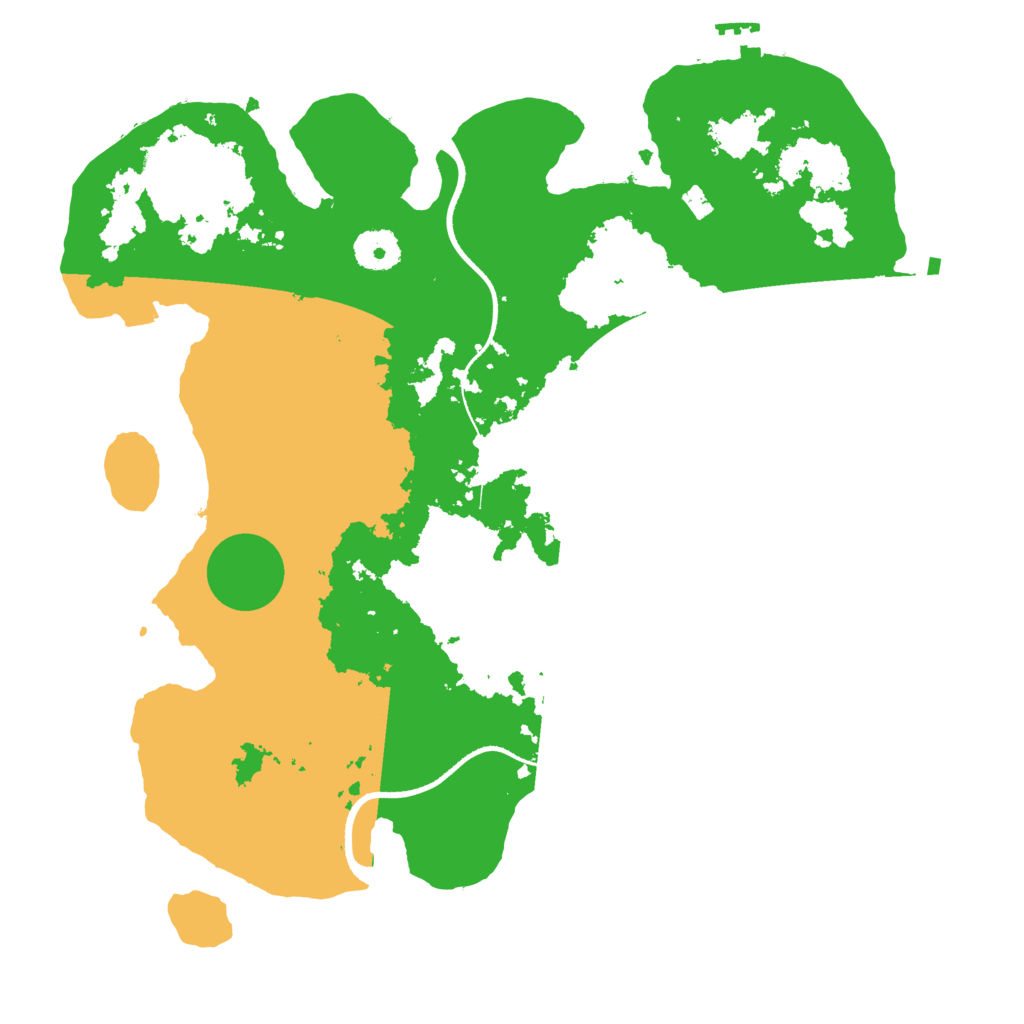 Biome Rust Map: Procedural Map, Size: 3500, Seed: 964933