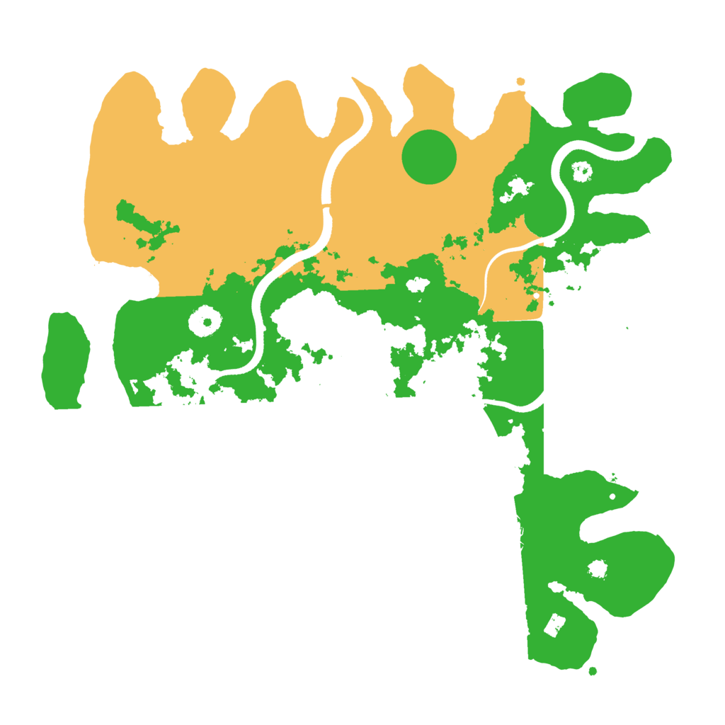 Biome Rust Map: Procedural Map, Size: 3500, Seed: 7178735