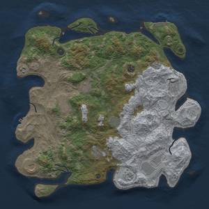 Thumbnail Rust Map: Procedural Map, Size: 4250, Seed: 884179945, 20 Monuments