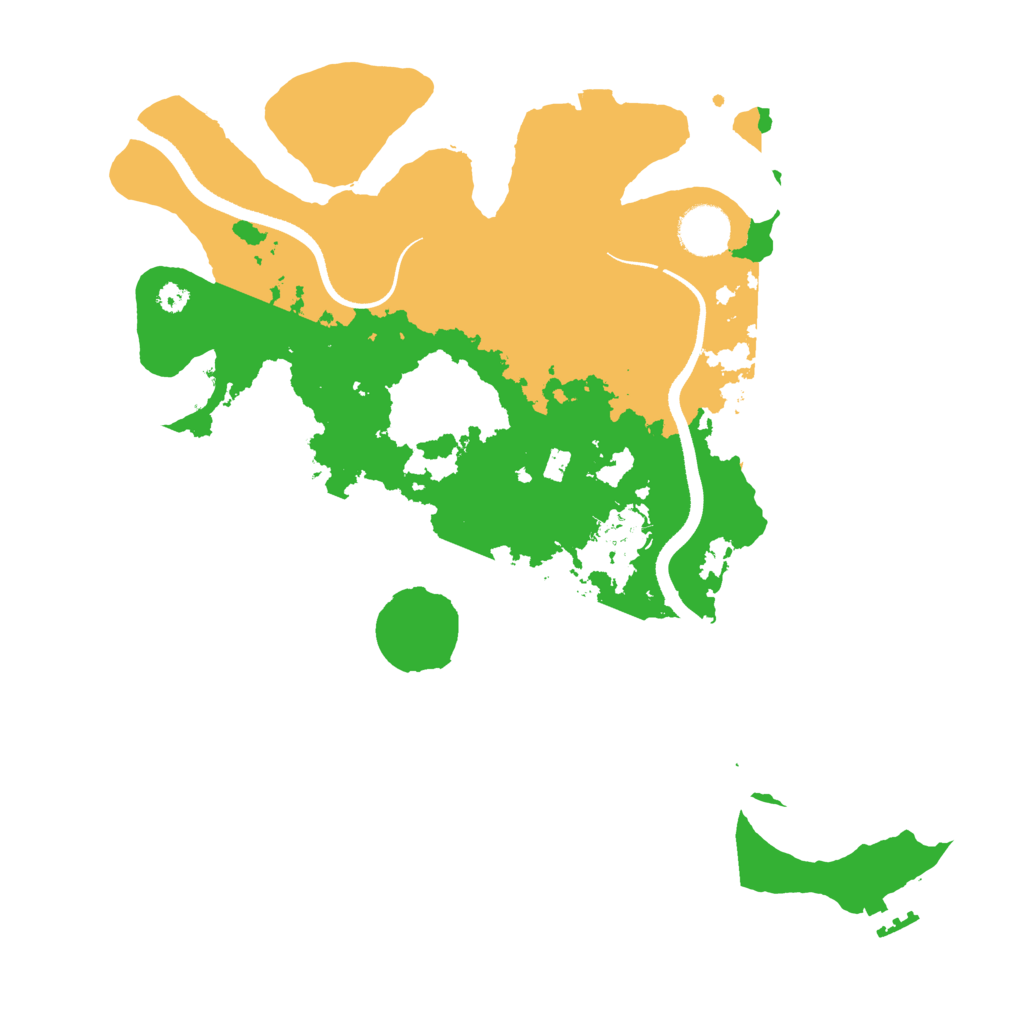 Biome Rust Map: Procedural Map, Size: 3500, Seed: 90904403