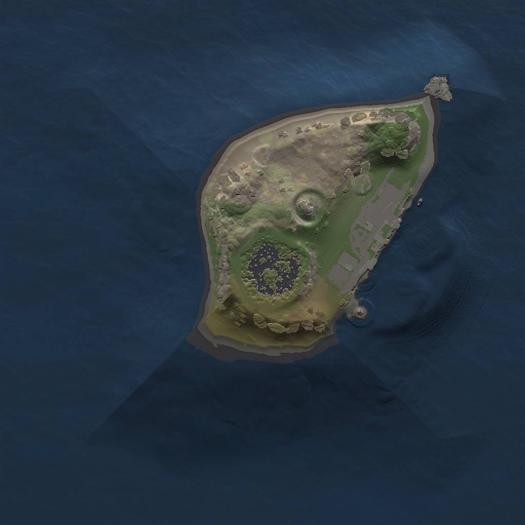 Rust Map: Procedural Map, Size: 1000, Seed: 150500, 4 Monuments