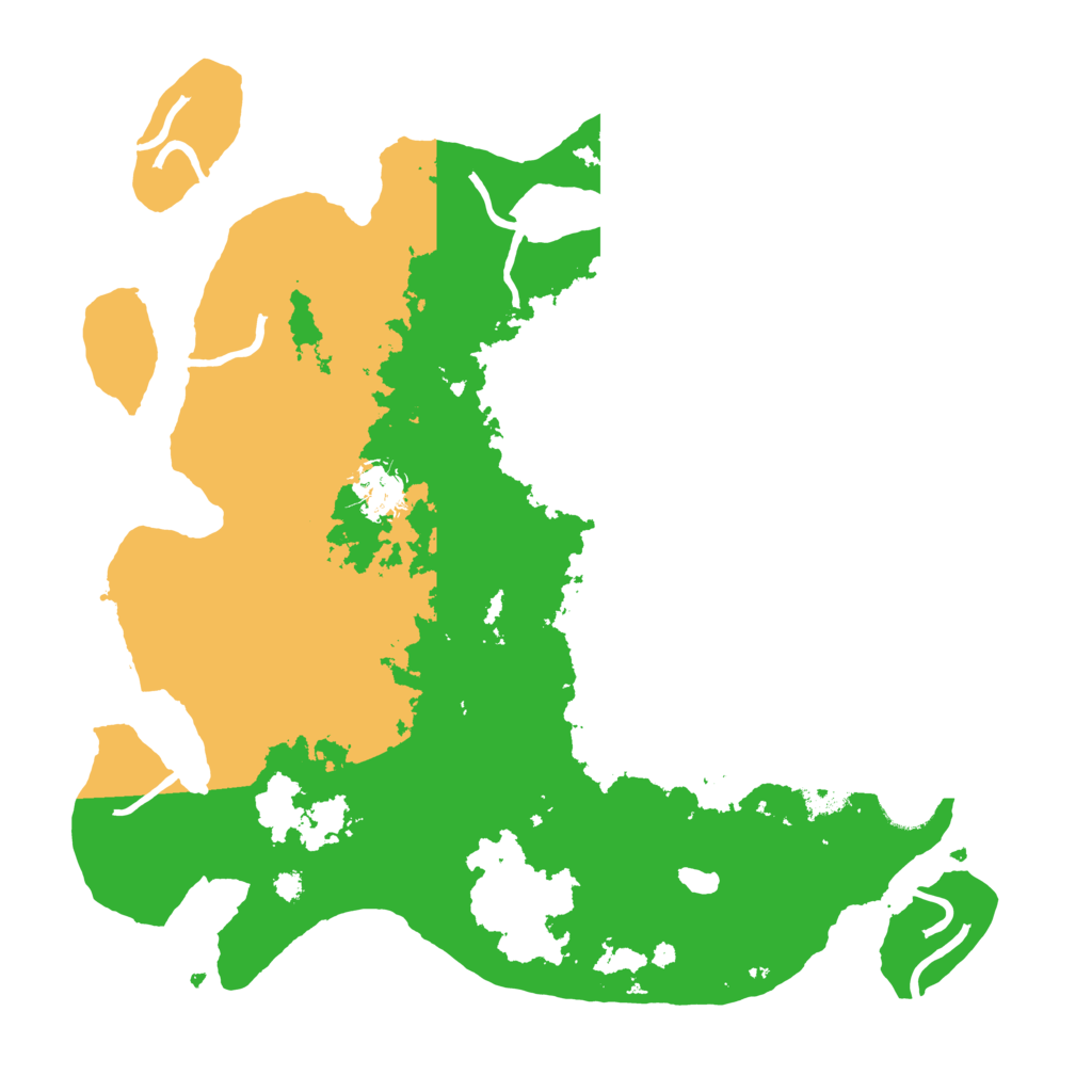Biome Rust Map: Procedural Map, Size: 3500, Seed: 71397252