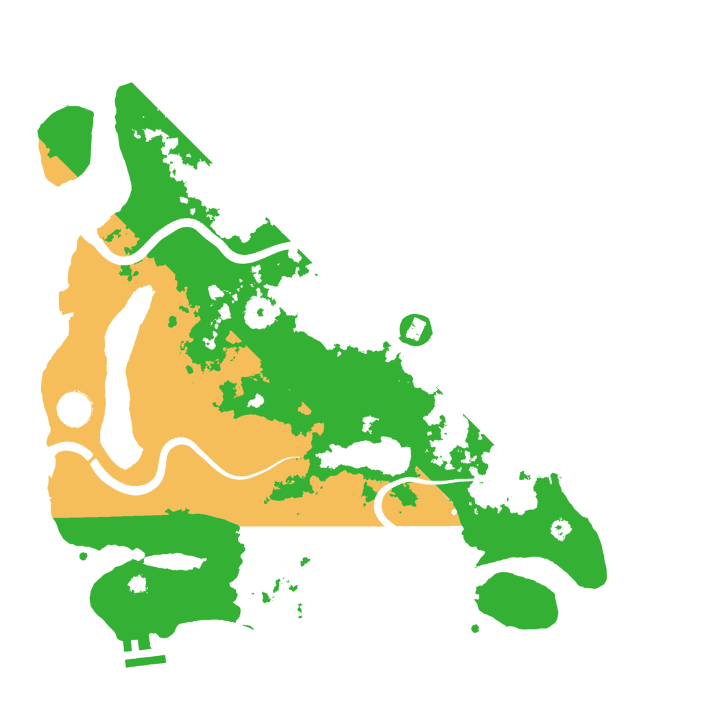 Biome Rust Map: Procedural Map, Size: 3500, Seed: 18631323