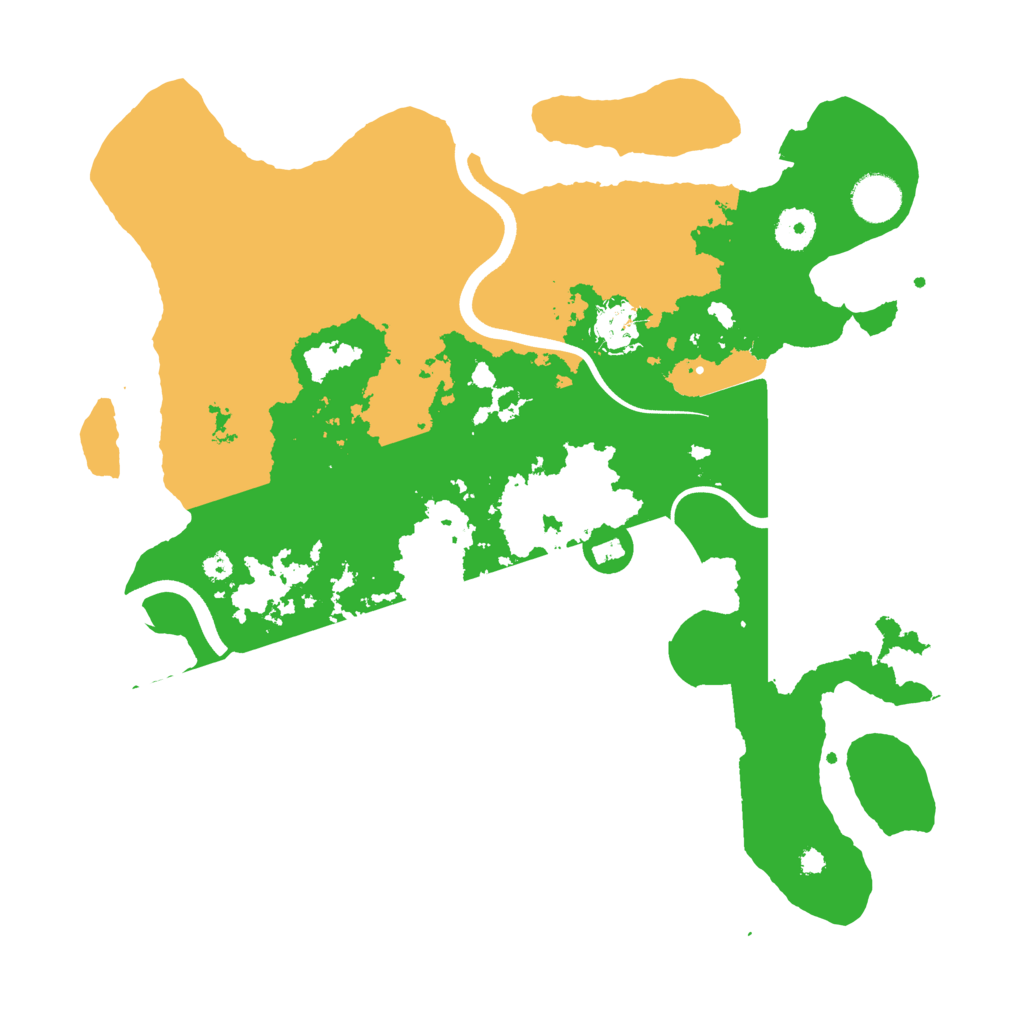 Biome Rust Map: Procedural Map, Size: 3700, Seed: 1753217821