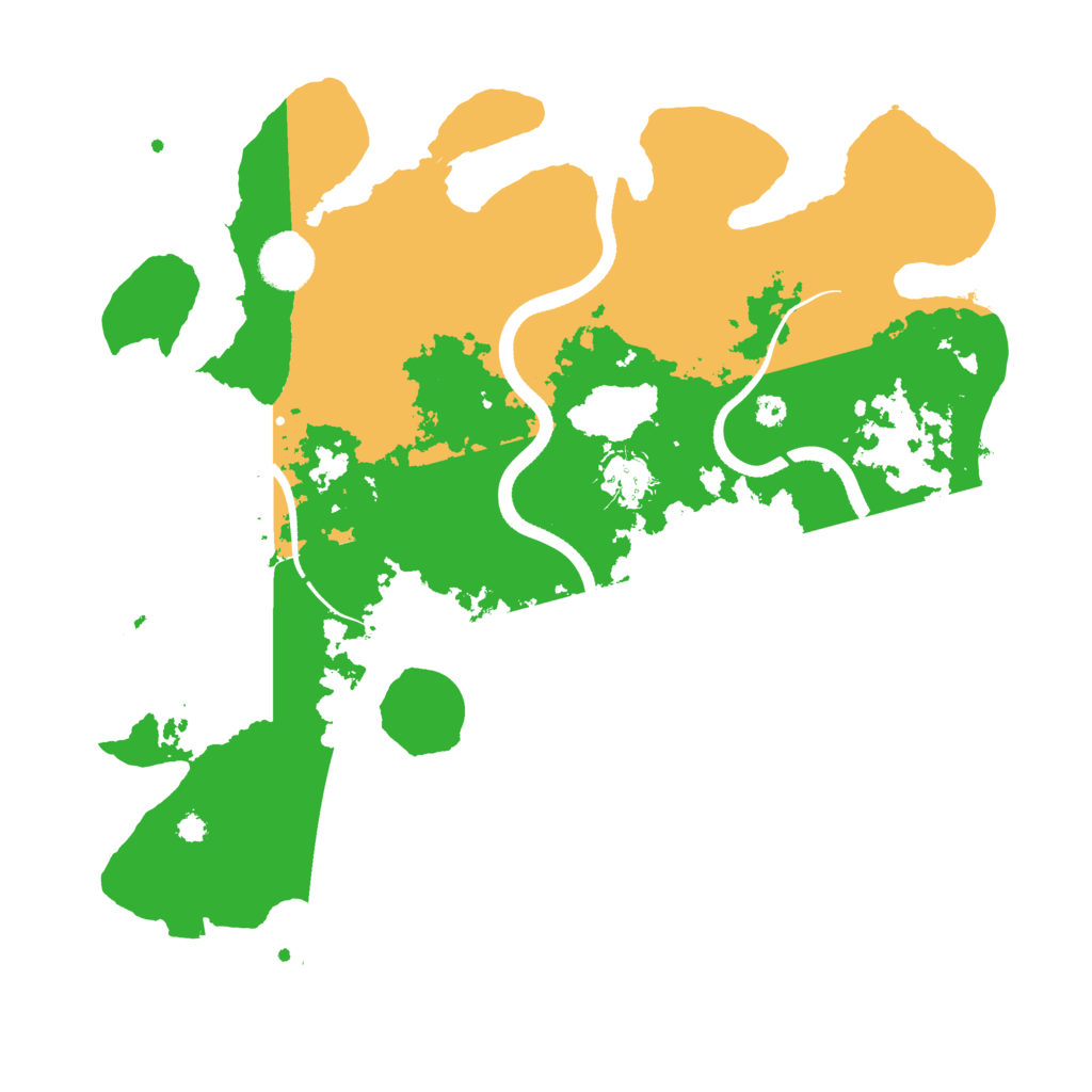 Biome Rust Map: Procedural Map, Size: 3500, Seed: 25276387